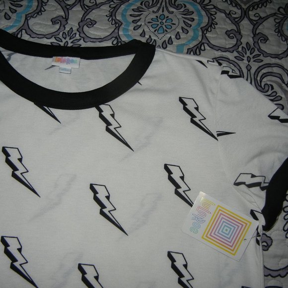 COPY - LuLaRoe | Lightning Bolts Liv T Size XL NWT  Lightening - Picture 1 of 2